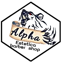 Alpha barber shop (Soco lady barber) logo