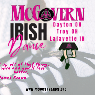 McGovern Irish Dance - Dayton and Troy OH, Lafayette IN logo