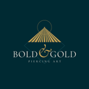 BOLD AND GOLD PIERCING ART logo