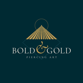 BOLD AND GOLD PIERCING ART logo